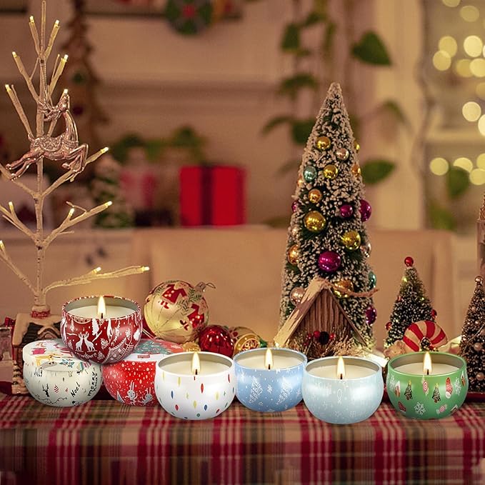 Christmas Candle Advent Calendar 2025 24 Days ScentedTumbler Candle Countdown to Xmas Natural Soy Wax,Christmas Gifts for Adult Women and Men Season & HolidayGifting