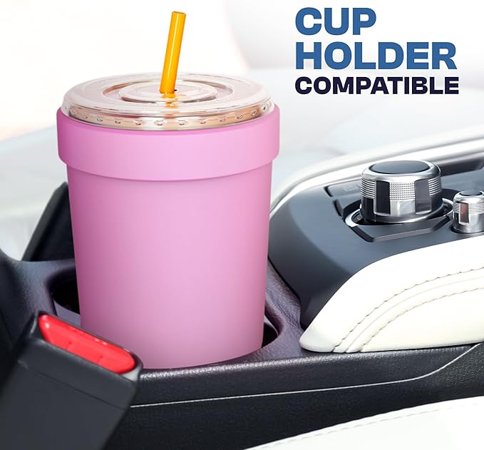 Frost Buddy Togo Buddy 30oz Stainless Steel Vacuum Insulated Tumbler To Go Coffee Cup – Iced Coffee Sleeve, Travel Mug, Thermal Cup for Hot & Cold Drinks, Dunkin Cup (Butter Yellow)