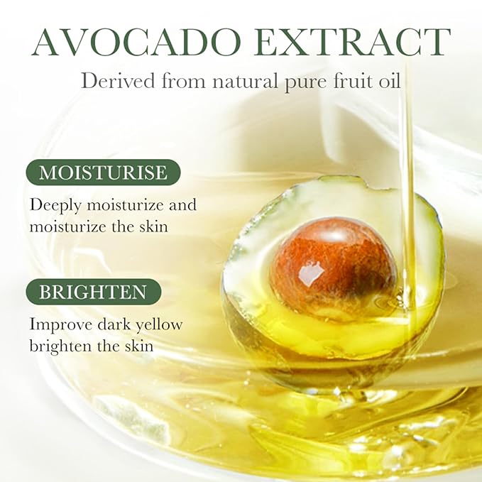 Avocado Skin Care Set for Women,6PCS Skincare Gift Kits,Stocking Stuffers,Christmas Gifts for Women,Moisturizing Korean Skincare Set with Facial Cleanser, Toner, Serum, Lotion,Cream, Eye Cream