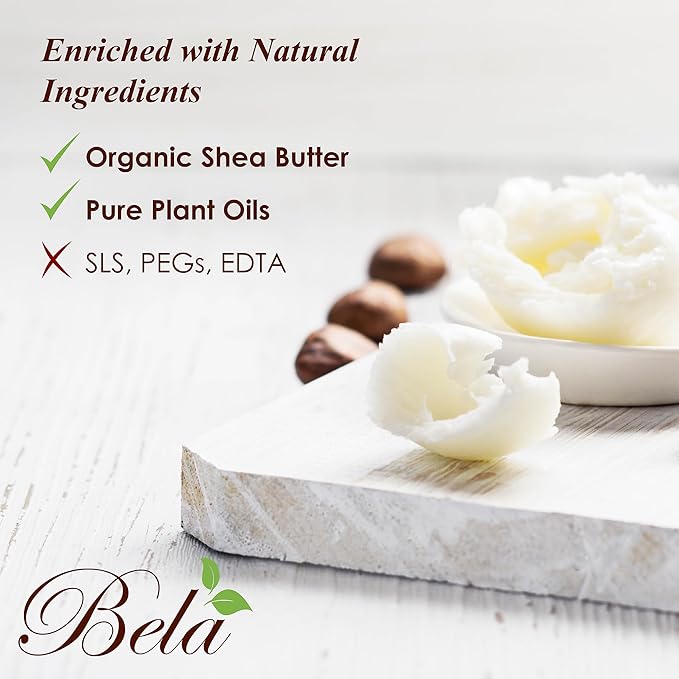 BELA Almond Soap 3.3 OZ Pack of 12, French Triple Milled Bar Soap with Organic Shea Butter, Hand, Face and Body Wash Bar Made in Australia