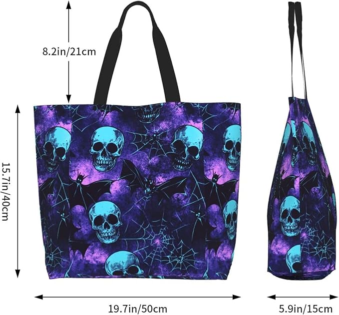 Tote Bag Shoulder Bags for Women Grocery Shopping Bag Reusable Bags Boho-Red Paisley 1