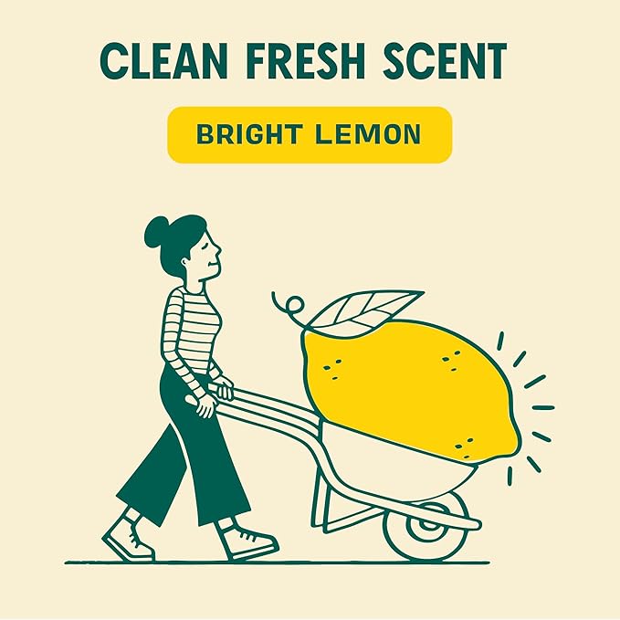 Aunt Fannie's Ultra Concentrated Floor Cleaner Vinegar Wash, Multi-Surface Solution For Mopping, Makes 16 Gallons, Bright Lemon Scent, 32 oz. (Pack of 1)