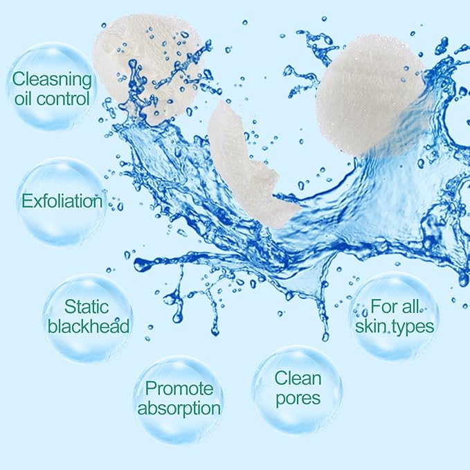 Bokon 100 Pcs Loofah Exfoliating Face Pads 2.36 Inches Round Natural Loofah Sponge Loofah Body Face Scrubber Remove Dead Skin Facial Loofah Pad Bulk for Bath Shower Spa Skin Scrub Cleaning Women Men