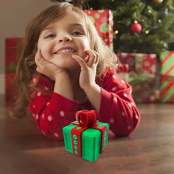 The Prank Box Funny Christmas Gifts Box Annoying Hilarious Screw Challenge with Surprise 3D Printed Screw Gifts Boxes Ideal for Birthday, Christmas (Deep green and red-A)