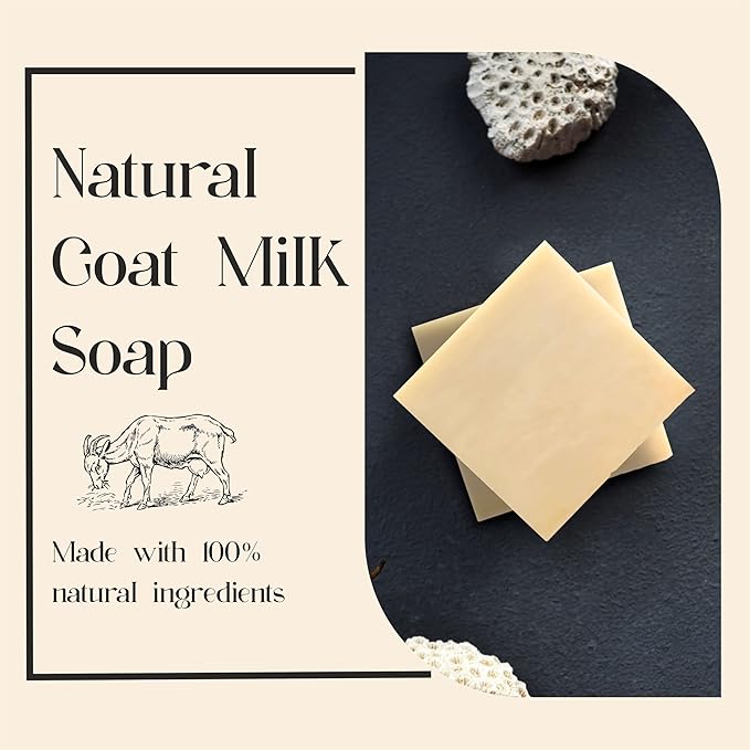 AnatoliaDaphne Natural Goat Milk Soap Bars | Handmade Moisturizing Bar Soap & Body Wash for Sensitive, Dry Skin | Gentle Hydrating Cleanser for Face & Body | 12 Pack (4.5 oz Each)