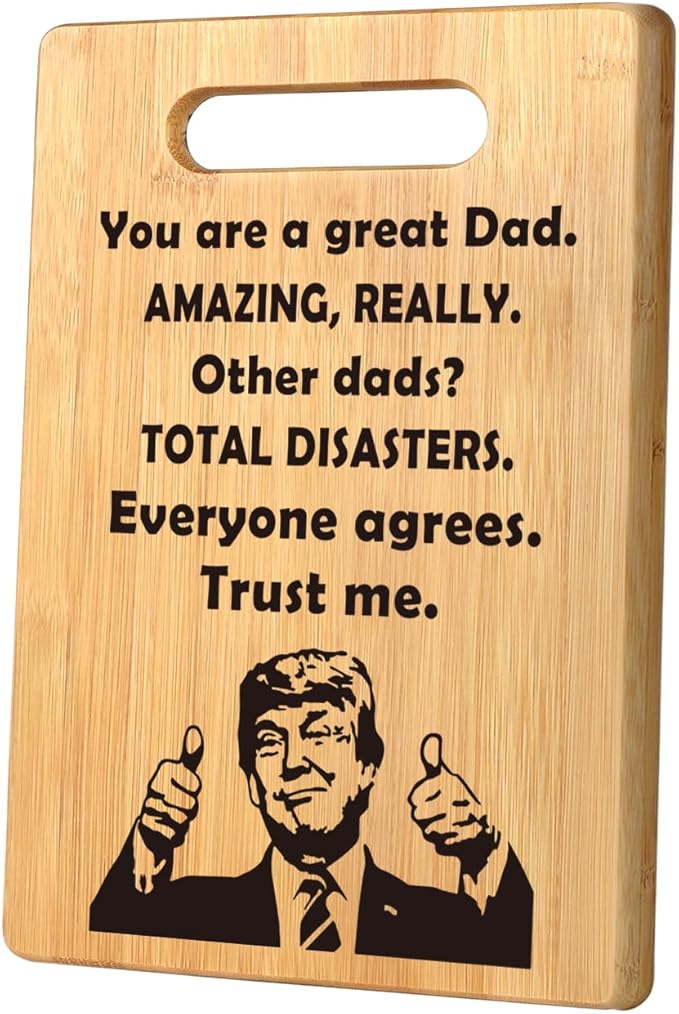 Funny Dad Birthday Gifts from Daughter Son, First Time Dad Gifts, Father Gifts for Best Dad, Bonus Dad, Daddy, Gag Gifts for Stepdad, Gifts for Dad Christmas, Funny Dad Cutting Board Gift