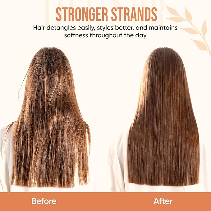 DEL SUR Hair Strengthening Shampoo and Conditioner Set | 16 fl oz Each | with Camellia Japonica, Niacinamide, Provitamin B5 & Biotin | Repair & Hydration for Dry, Weak Hair