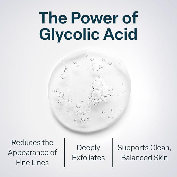 QRxLabs Glycolic Acid Pads - 10% Resurfacing Pads AHA for Face & Body - Exfoliates Skin Surface and Reduces Apperance of Fine Lines and Wrinkles - Daily Pads - 50ct