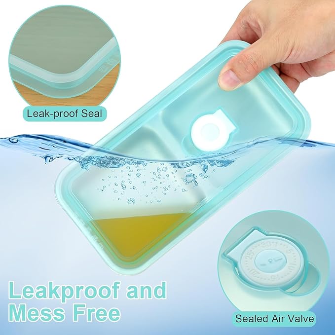Grab and Go Snack Containers, Reusable Double Compartment Snack Containers-Stainless Steel Condiment Box with Lids for Outdoor Camping Food Storage (4)