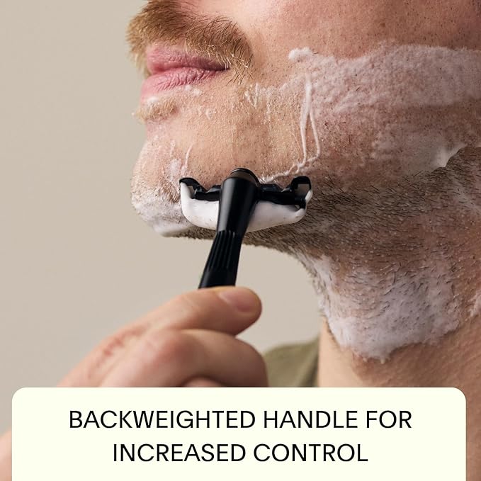 Leaf Shave | Twig Razor, Silver - All-Metal, Eco-Friendly Shaver for Men & Women; Includes 5 Stainless Steel Single-Edge Blades; Recommended for Face Shaving Lighter Hair and Sensitive Skin