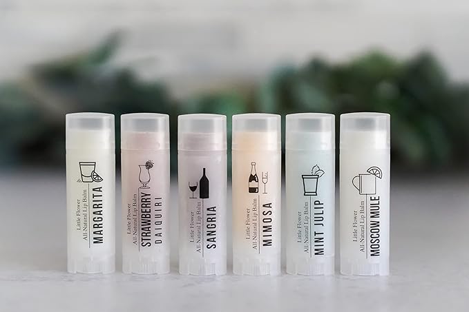 Funny Happy Hour Lip Balm Gift Set – 3-Pack Cocktail Flavors | Stocking Stuffers for Women, Funny Gifts for Coworkers, Friends, Teachers, Bridesmaids | Natural Handmade Lip Care