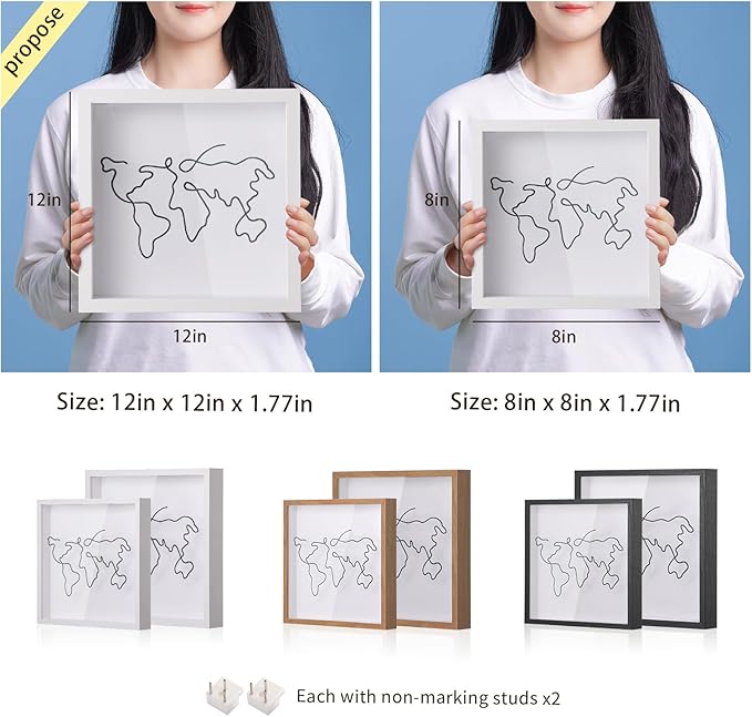 Travel Shadow Photo Keepsake Memory Box Ticket Keepsake Honeymoon Fund Box with Slot Frame Adventure Best Gift for Keepsake International Traveler Women Men People Who Travel Hiker Unique