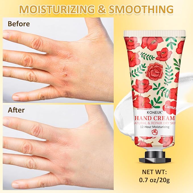 8 Pack Hand Cream Set, Stocking Stuffers for Women, Wedding Favors, Bulk Hand Lotion Travel Size for Dry Cracked Hands, Moisturizing Hand Cream for Thank You Gifts and Christmas Gifts