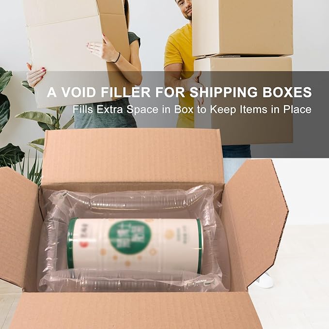 Air Pillows for Shipping Inflatable Air Bags for Packing with pump 4.72"x7.87" Recyclable Packaging Filler Shipping Supplies Alternative to Packing Peanuts Purse Stuffers for Shape 200 Count