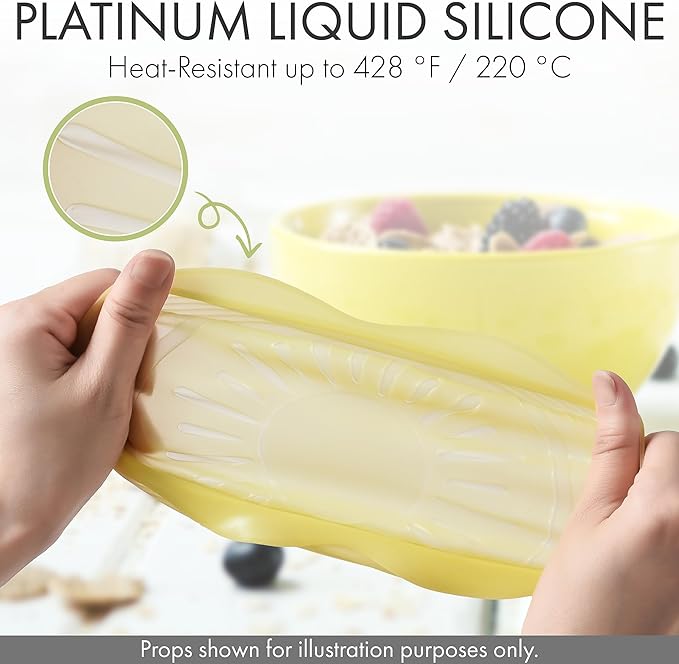 Reusable Silicone Food Covers– 6‐Piece