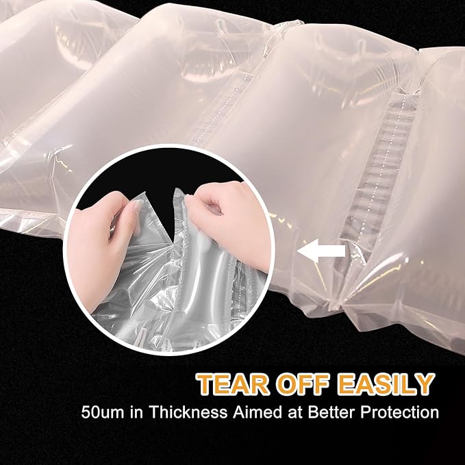 Air Pillows for Shipping with Pump Packaging Air Bags 800 Count Inflatable Shipping Supplies Box Filler Packing Materials for Moving, Purse Stuffers for Shape 3.54" x 7.87", 236 ft