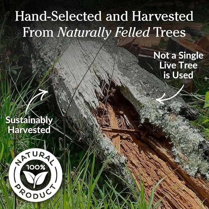 Plow & Hearth 10 LBS Fatwood Fire Starter Sticks Organic Kindling, Easy Ignition Fat Wood, All Natural Firestarters for Fire Pit, Wood Stoves, Fireplaces, Campfires, Bonfires, BBQ
