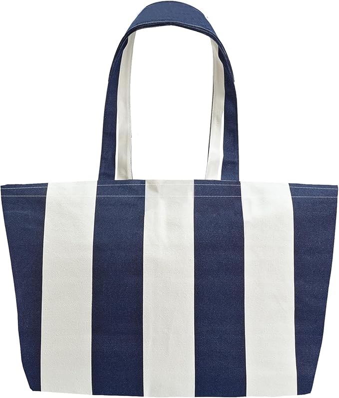 Large Canvas Tote Bag-Extra Big Shopping Beach Totes Bags Reusable Largest Grocery Plain Solid Bag 28"x8"x16"