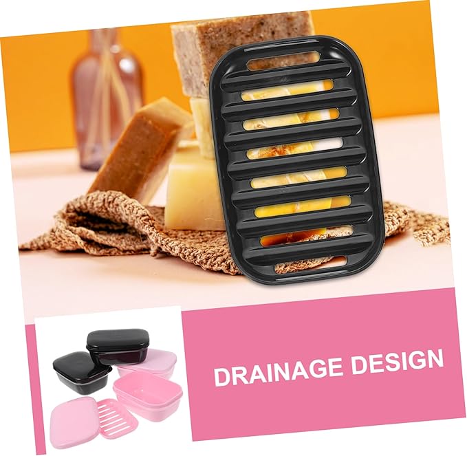 TOYANDONA 4Pcs Soap Case with Lid Travel Soap Holder for Camping Outdoor Bathroom Gym Lightweight Leakproof Container