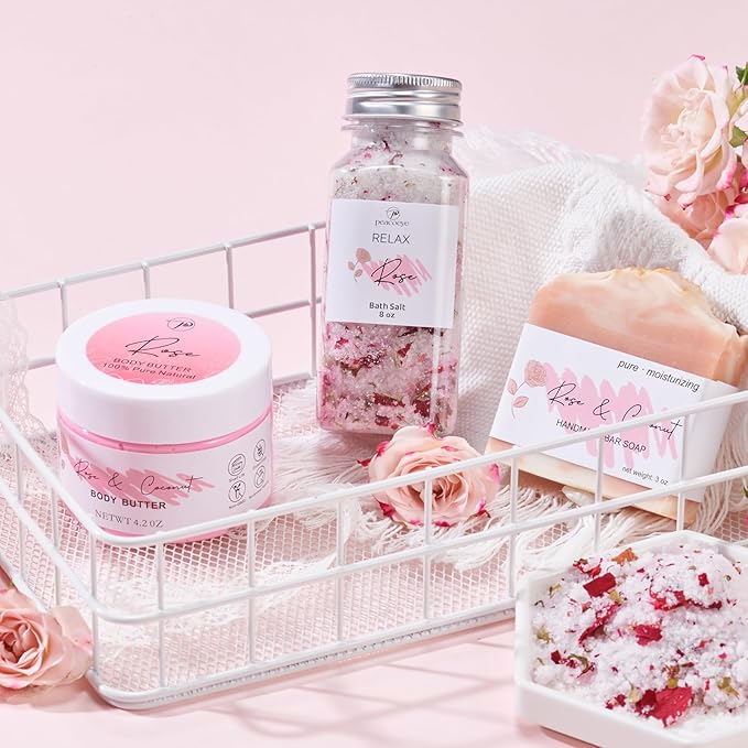 Spa Gifts for Mom Birthday Gift Mothers Day Gifts Bath Gift Baskets Relaxing Spa Self Care for Mother in Law Wife Home Bath Care Package Thank You Best Mom from Daughter Son