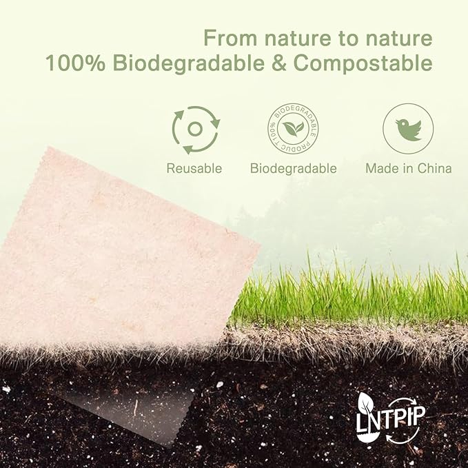 10 Packs of Swedish Kitchen Cloths - 100% Biodegradable and Compostable Reusable Cloths That can be Washed, Food-Grade Safe and Free of Plastic - Dish Rags Suitable for Any Surface (11"*11")