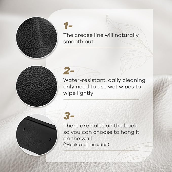 Disposable Hand Towel Box Cover Compatible with Kleenex Disposable Paper Hand Towels, Leather Tissue Box Cover Holder for Bathroom Holder (Black-2 Pack)