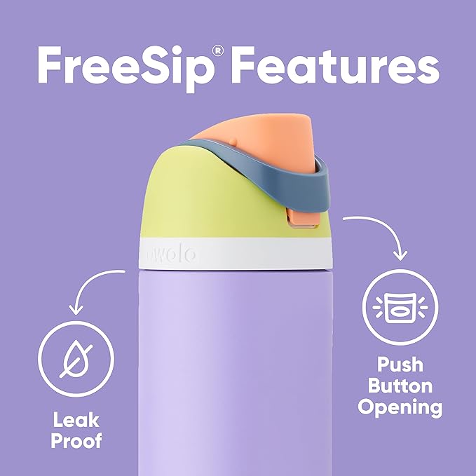 Owala FreeSip Insulated Stainless Steel Water Bottle with Straw, BPA-Free Sports Water Bottle, Great for Travel, 40 Oz, Shy Marshmallow
