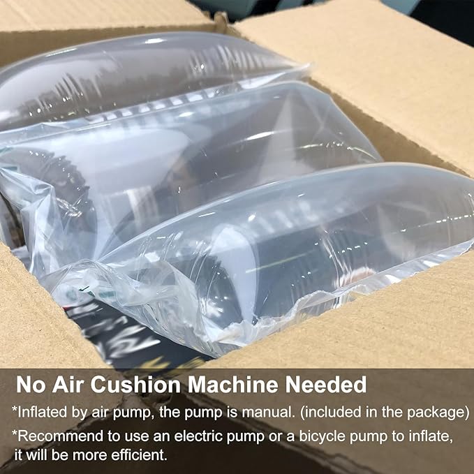 Packing Air Pillows for Shipping 600 Count Packaging Air Bags Inflatable Shipping Supplies Box Filler Alternative to Packing Peanuts, Purse Stuffers for Shape 4.72" x 9.84"