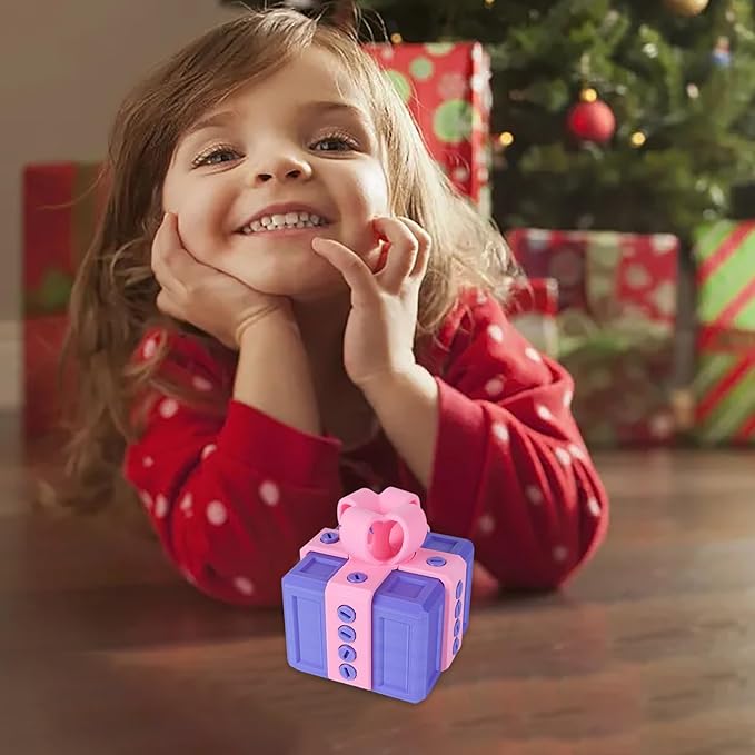 The Prank Box Funny Christmas Gifts Box Annoying Hilarious Screw Challenge with Surprise 3D Printed Screw Gifts Boxes Ideal for Birthday, Christmas (Purple and pink)