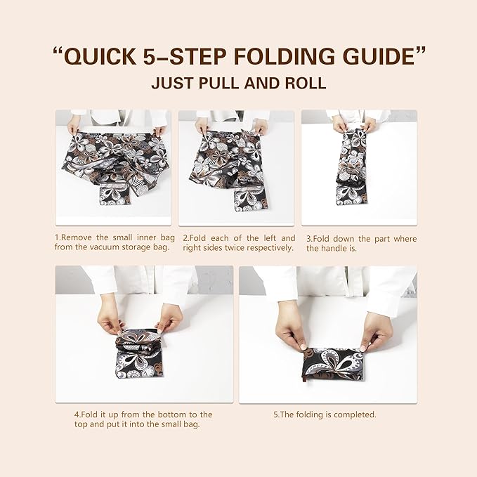 2 Piece Reusable Shopping Bags,foldable shopping bag,60-Pound Capacity,Machine Washable,One Large and One Small