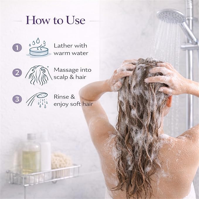 Blueberry Fields Shampoo & Conditioner Bar Bundle, Solid Hair Care Bars with Blueberry Extract, Shea Butter & Orange Essential Oil, Helps Reduce Breakage, Tame Frizz & Support Scalp Health (1, Set)