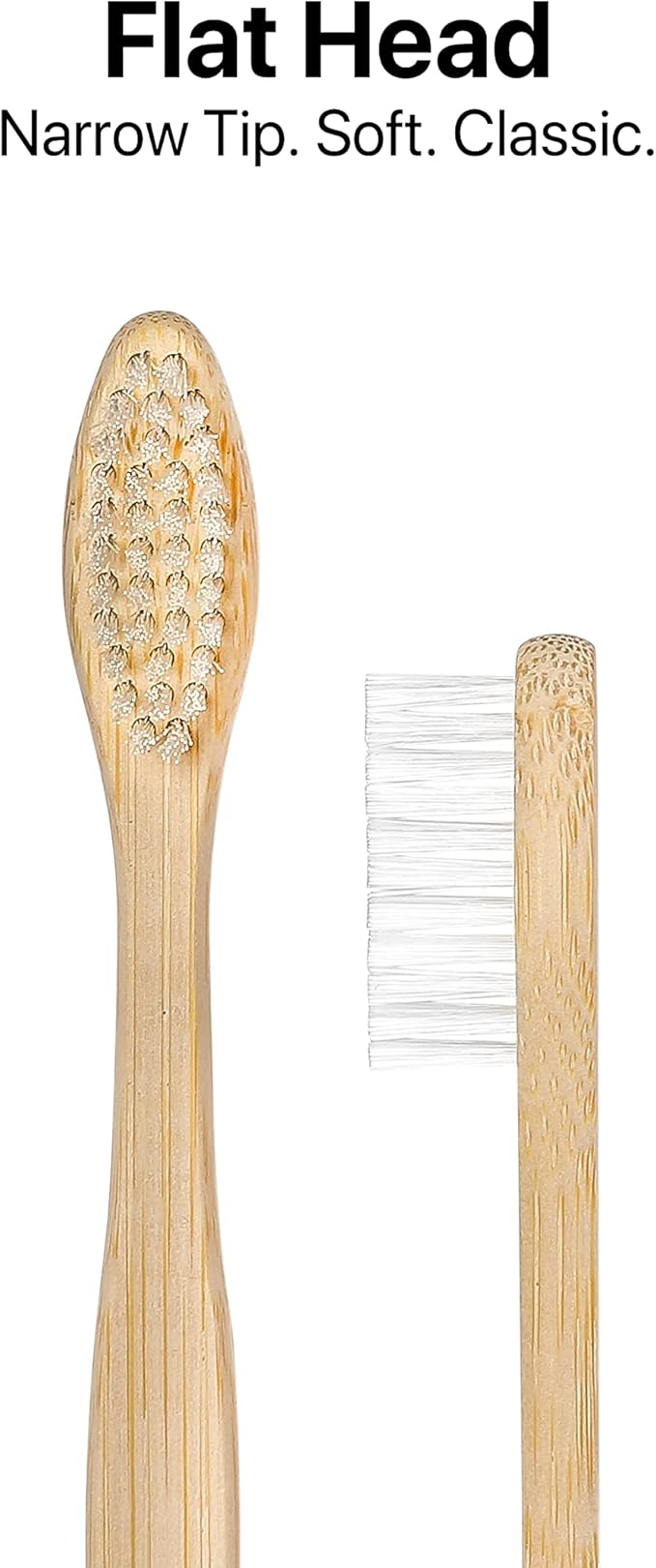 Sea Turtle Bundle Toothbrush and Swabs, Plant-Based Bristles Bamboo Toothbrushes (4 Pack) and Bamboo Cotton Swabs (500 Count)