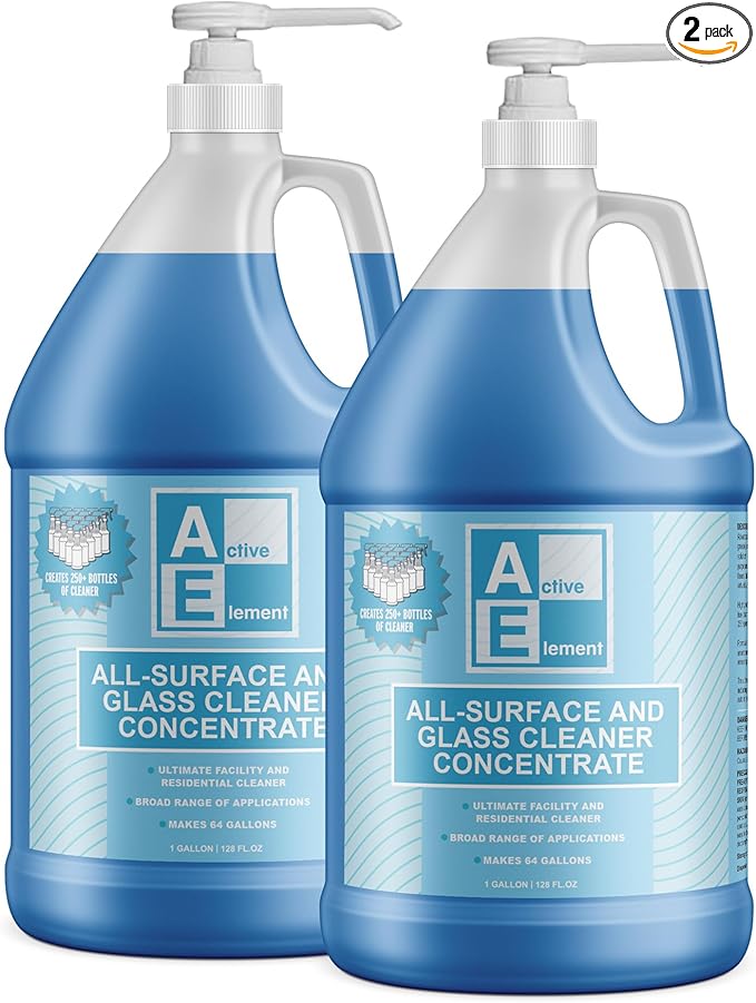 All Surface and Glass Cleaner Concentrate- Makes 128 Gallons of Powerful All Purpose Cleaner Bulk - Floor Cleaner Concentrate - All Purpose Cleaner Concentrate