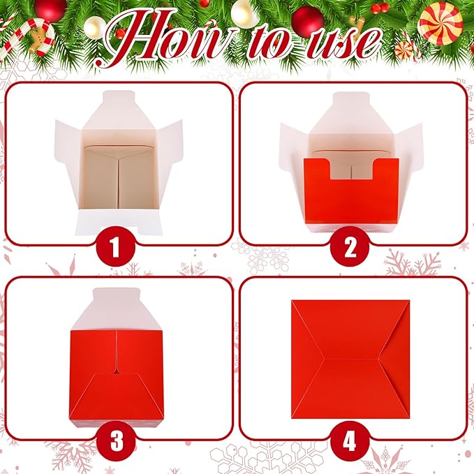TecUnite 12 Pcs Christmas Prank Gift Box Nesting Gift Boxes Funny Prank Boxes for Xmas Birthday Wrapping, 1.9-6.3 Inch(Merry Christmas)