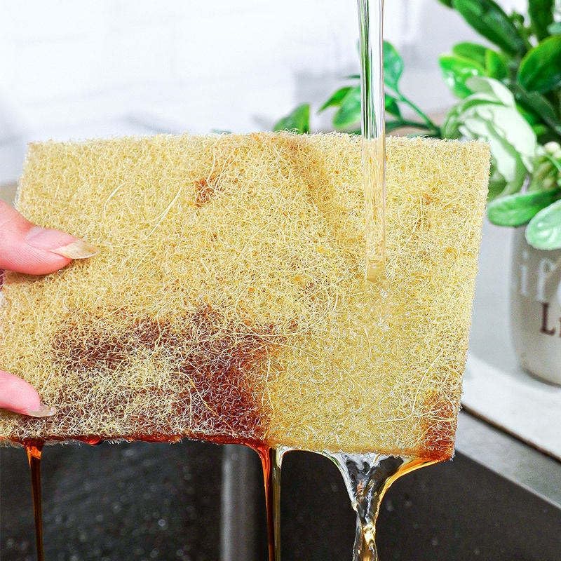 Plant‑Based Sisal Fiber Scrub Pads Powerful Kitchen Cleaning Scrubbers Sponge Dish Washing Sponge, Trial Pack of 5 Compostable, Non‑Scratch Dish Scrubbers, Odor‑Resistant - Image 7