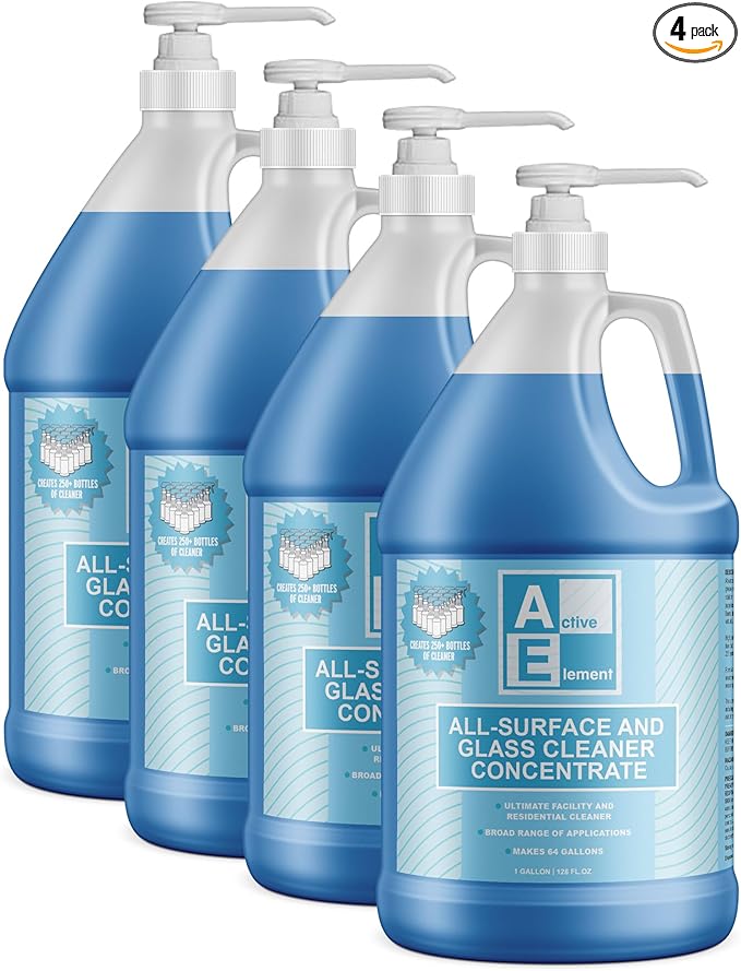 All Surface and Glass Cleaner Concentrate- Makes 256 Gallons of Powerful All Purpose Cleaner Bulk - Floor Cleaner Concentrate - All Purpose Cleaner Concentrate