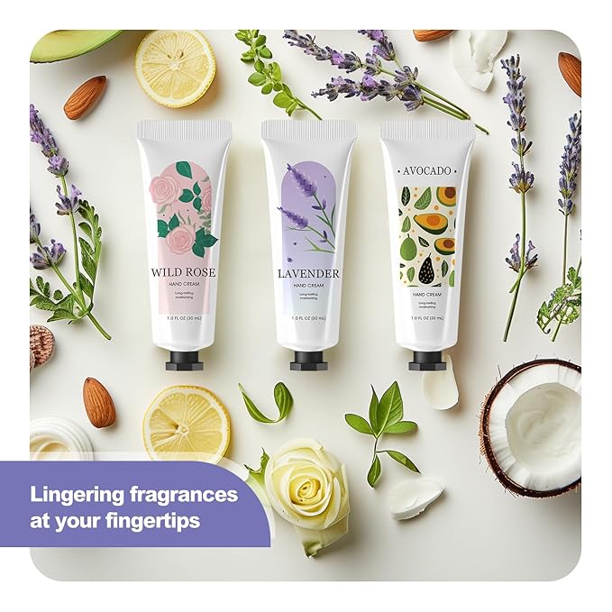 spa luxetique 20 Pack Hand Cream Gifts Stocking Stuffers for Women Hand Lotion for Dry Cracked Travel Size Mini Moisturizing Lotion Gifts for Women Appreciation Gifts 20 x 1.0 oz/30ml
