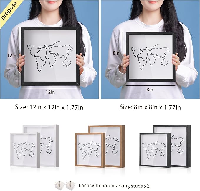 Travel Shadow Photo Keepsake Memory Box Ticket Keepsake Honeymoon Fund Box with Slot Frame Adventure Best Gift for Keepsake International Traveler Women Men People Who Travel Hiker Unique