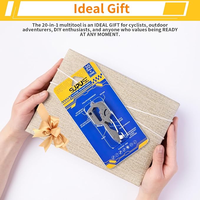 20-in-1 Key Shaped Pocket Multi Tool -2Pack Versatile EDC Gadgets, Bottle Opener Keychain, Screwdriver Keychain, Ideal Gifts Multipurpose Tool, Compact EDC Keychain, Silver