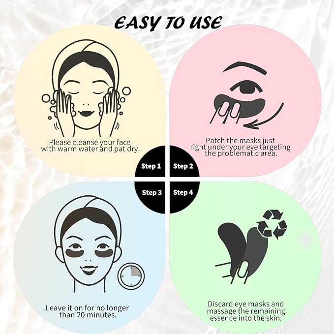 Under Eye Patches Variety Pack (8 Pairs), Stocking Stuffers for Women, Eye Masks for Dark Circles Puffy Eyes With 8 Colors (1 Pairs/Color), Vegan Skin Care Gifts for Teen Girls