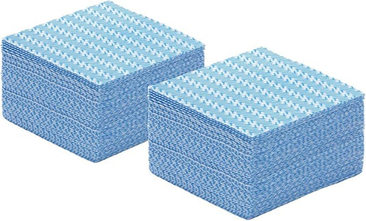 SUZZYVINE Handi Wipes Disposable Dish Cloths Disposable Cleaning Towels Handy Wipes Kitchen Cleaning Rags Disposable Thick Absorbent Dry Fast Pack of 80 Count, Blue