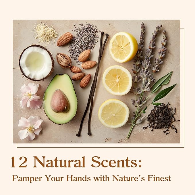 BODY & EARTH # LOVE 36 Pack Hand Cream Gift Set, Scented Hand Lotion for Dry Cracked Hands, Travel Size Lotion Mini Hand Lotion Bulk Gift Sets For Mother's Day Valentine's Day Christmas 36x1.0 oz