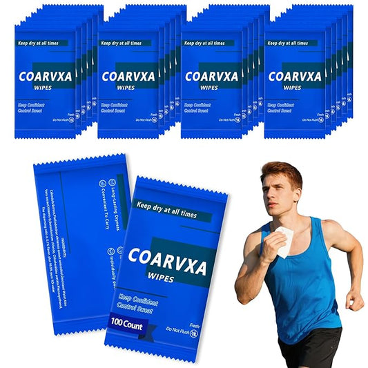 Mini Deodorant Body Wipes 100 pieces of deodorant Wipes And Travel To Clean Skin And Travel Deodorant Individually Wrap Hypoallergenic For Female Male Teenagers