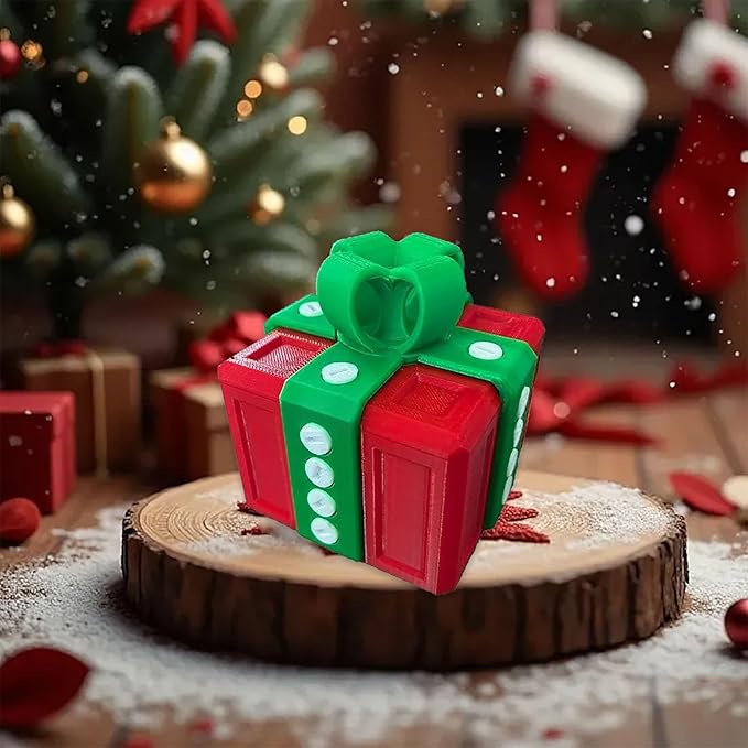 The Prank Box Funny Christmas Gifts Box Annoying Hilarious Screw Challenge with Surprise 3D Printed Screw Gifts Boxes Ideal for Birthday, Christmas (Green)