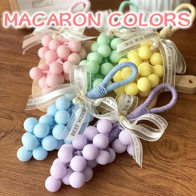 Handmade Grape Soap on a Rope, Natural Cold Process Cluster Soap Bar for Hand Wash and Bath, Decorative & Long Lasting Fragrance, Gift Set for Women Men (1, E)
