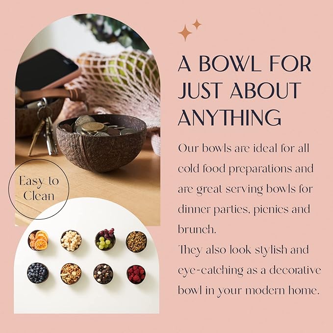 Mini Coconut Bowls, Charcuterie Accessories for Cheese, Charcuterie Board Sauce Cups, Charcuterie Cup, Dipping Bowl, Prep Bowl, Pinch Bowls, Condiment Bowls