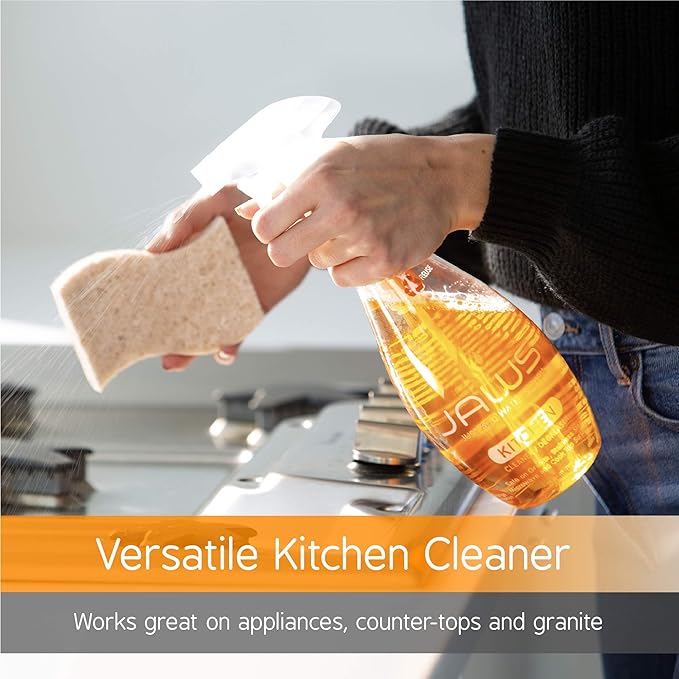 JAWS Cleaner Multi-Surface Kitchen Cleaner Bottle and 2 Refill Pods. Refillable Cleaning Supplies.