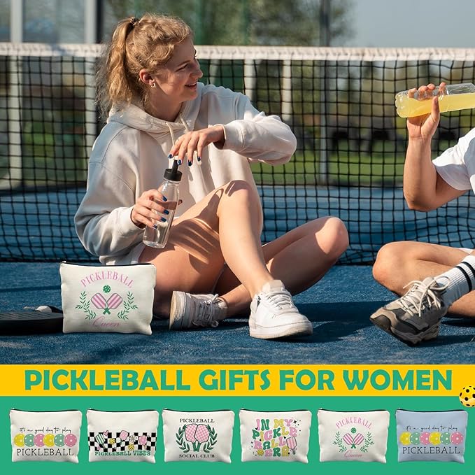 Pickleball Queen Makeup Bag, Pickleball Gifts for Women, Gifts for Pickleball Lovers, Pickleball Stuff, Pickleball Accessories for Women, Pickleball Cosmetic Bag Toiletry Bag