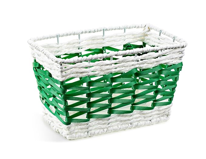Coconut Spa Gift Basket, 6-Piece Bath & Body Set with Shower Gel, Body Lotion, Bath Salts, Soap Flowers, Bath Sponge in a Wicker Basket (Red & Green Set)