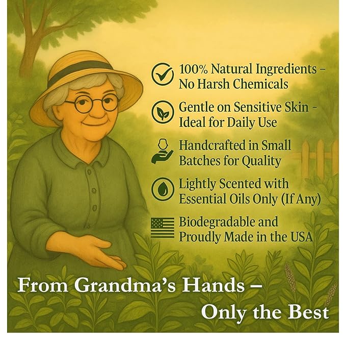 Grandma’s 12 Days of Christmas Soap Sampler – Limited Holiday Collection (12 Handmade Herbal Bars, 1.5 oz Each)